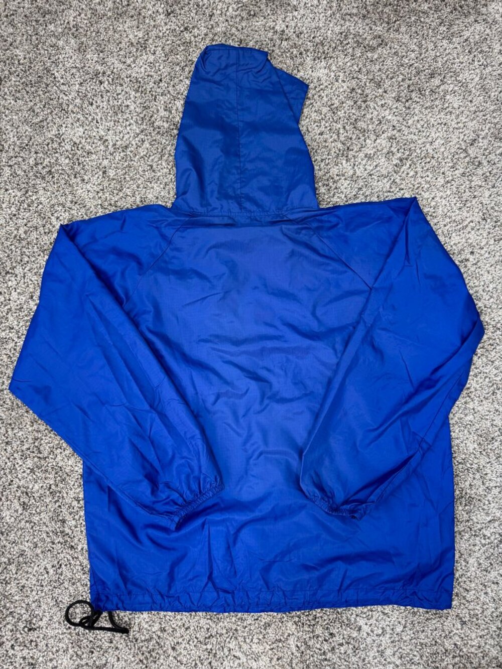 Vintage GAP Factory Store Anorak Men’s M Blue Hooded Made in Russia Ripstop - Picture 2 of 13